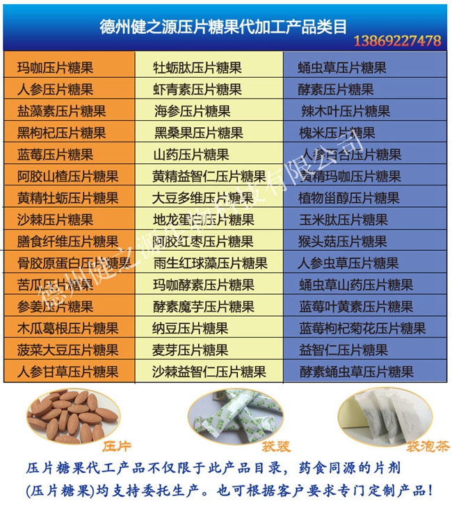 山东保健食品oem贴牌代加工厂-德州健之源